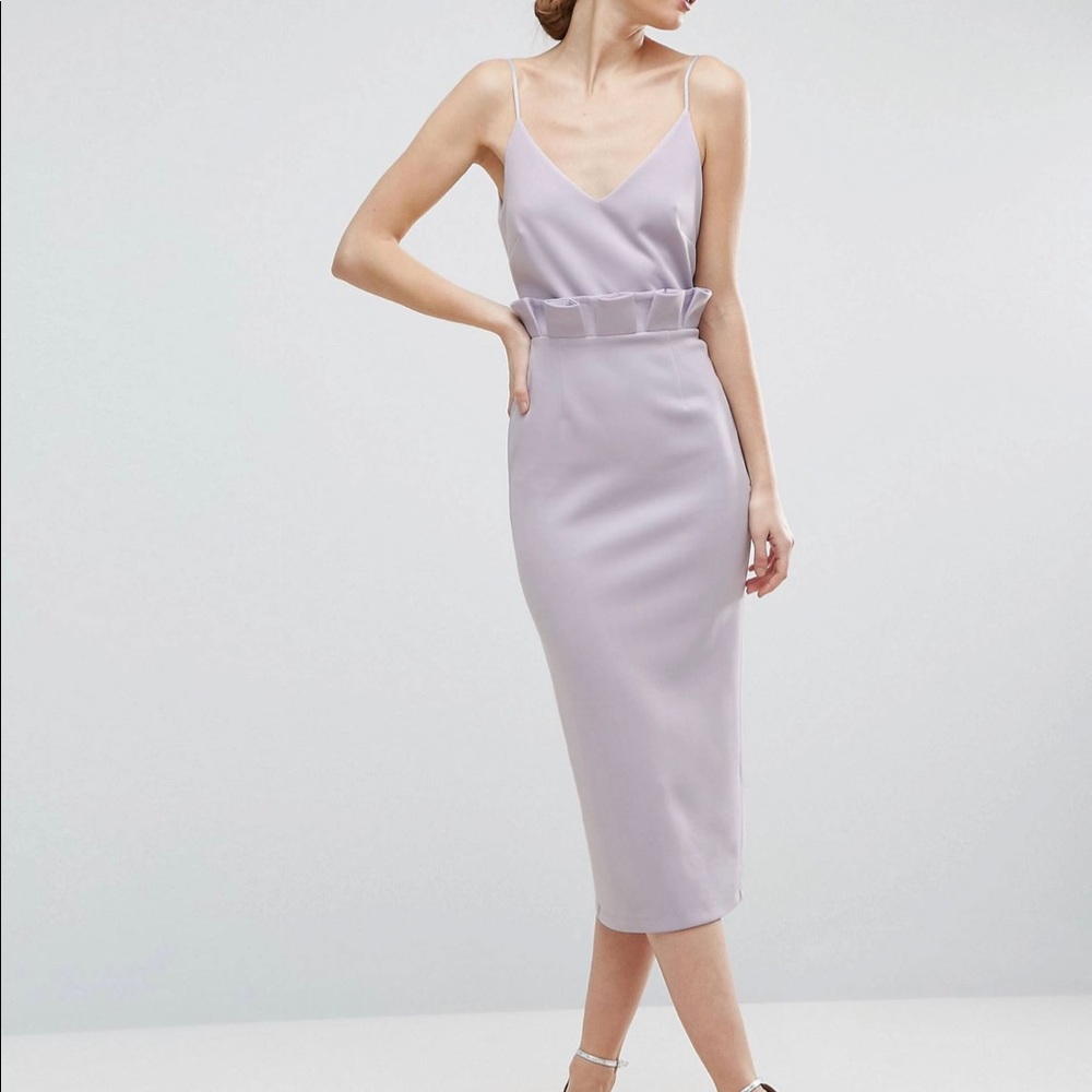 ASOS Tall Lilac Midi Dress